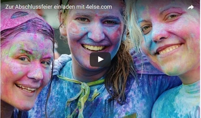 Zur Abschlussfeier einladen